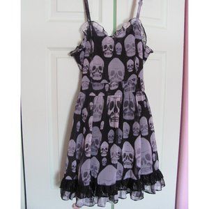 Tripp NYC Skull Rocker Punk Dress Juniors LG